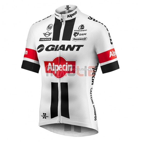 Maglia Giant manica corta 2016 bianco e rosso